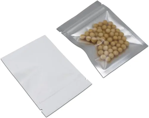 Miniatura 28 de PABCK: Paquete de 100 bolsas transparentes reutilizables con cierre hermético para almacenar alimentos, Negro