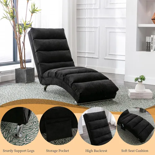 Miniatura 4 de Chaise Lounge - Silla de lino para interiores, silla reclinable eléctrica tapizada, moderna para dormir, sofá, tumbona para dormitorio, sala