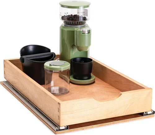 Cajones extraíbles para armarios de cocina, organizador de gabinete extraíble, cajón extraíble de gabinete de madera totalmente montado, instalación