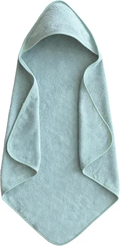 Miniatura 15 de Mushie Toalla con capucha para bebé Algodón orgánico (Azul bebé)