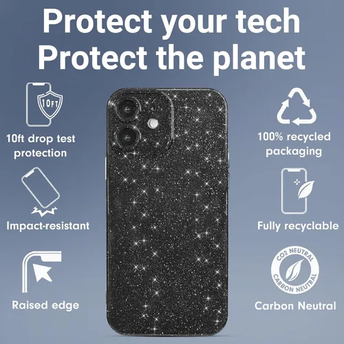 Miniatura 4 de Svanove Funda para iPhone 11 con Purpurina, Brillante Femenina Linda con Brillo Resplandeciente Reluciente Luminosa Funda de Teléfono para Mujeres