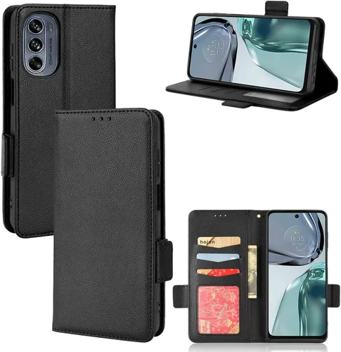 Miniatura 140 de Funda de piel sintética compatible con Motorola Moto E22 4G, funda de piel sintética compatible con Motorola Moto E22i 4G, color negro