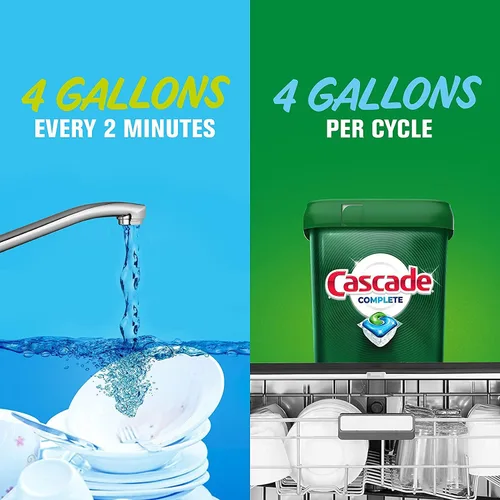 Miniatura 5 de Cascade Complete - Cápsulas para lavavajillas Actionpacs, detergente para lavavajillas, aroma a limón, suministros de limpieza, 78