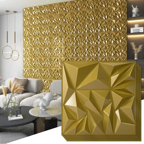 Miniatura 12 de Art3d Paquete de 33 paneles de pared 3D para decoración de pared interior, paneles de pared modernos con textura de diamante para juegos, sala