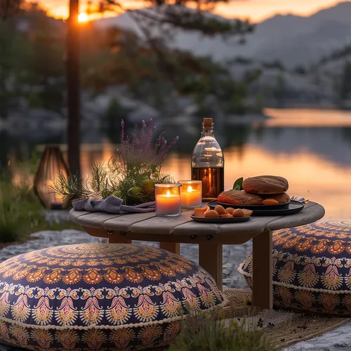 Miniatura 9 de Codi - Cojines de suelo para meditación, grandes y redondos para adultos, diseño bohemio de mandala para exteriores, chimenea, yoga, sala de estar