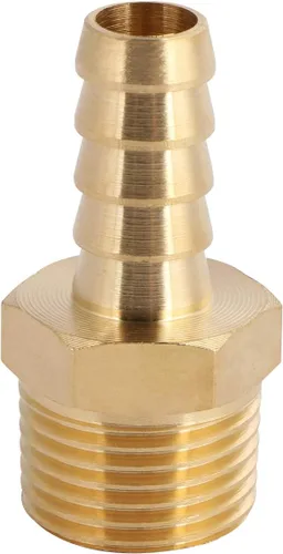 Miniatura 12 de U.S. Solid Accesorio de Manguera de Latón, Adaptador, Púa de 3/4" x Accesorios de Tubería Macho NPT de 3/4