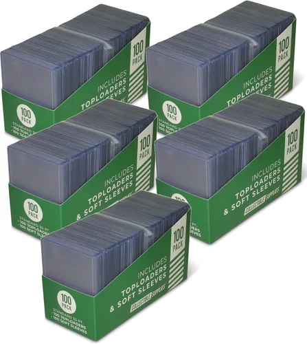 Miniatura 8 de Cargadores superiores para tarjetas, protectores de tarjetas de 3 x 4 pulgadas para comercio colectivo, portatarjetas protectoras deportivas