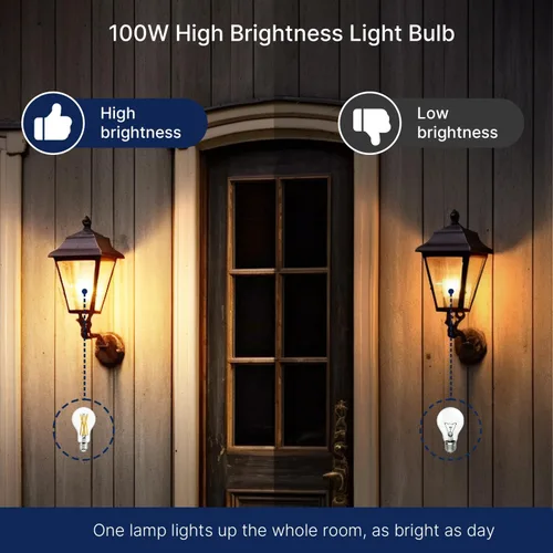 Miniatura 6 de FLSNT Bombillas LED Edison equivalentes a 100 W, bombillas LED A21 regulables de 12 W, 1600 LM, 2700 K blanco suave, CRI90, base E26, paquete de 8