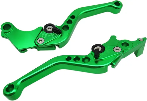 Miniatura 5 de BLUE ELF Palanca de embrague de freno corto CNC 6 posiciones verde para Honda CBR250R 2011-2013, CBR300R 2014-2016, CB300F/FA 2014-2016