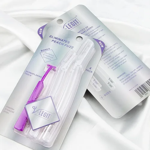 Miniatura 7 de Dermaplaning Tools - Maquinilla de afeitar facial exfoliante Dermaplane para mujeres y hombres afeitadora para exfoliar refrescar la piel Peach Fuzz