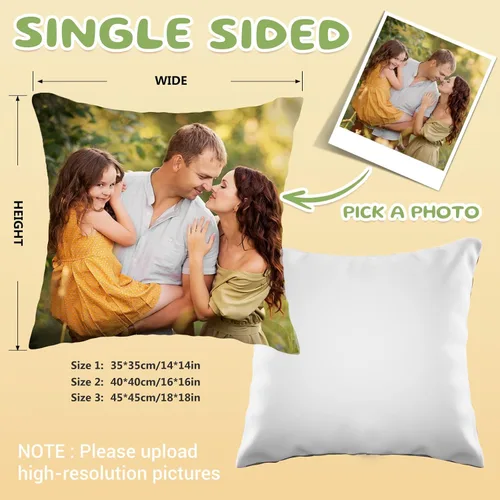 Miniatura 5 de Bemaystar Almohada personalizada con imagen, almohada personalizada con foto, funda de almohada personalizada con foto, regalos personalizados