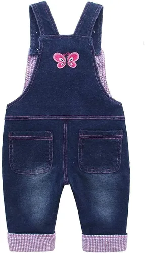 Miniatura 2 de KIDSCOOL SPACE Baby Girl Jean Overalls,Toddler Denim Cute 3D Bunny Outfit