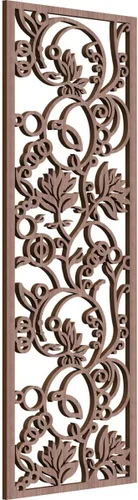 Miniatura 121 de 9 3/8"W x 24 3/8"H x 1/4"T Caspio Decorativos Paneles De Pared De Madera De Calado, Roble Rojo rojo (Red Oak)