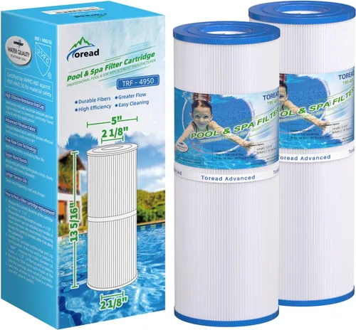 TOREAD Filtro de spa TRF-4950 reemplaza a Unicel C-4950, Pleatco PRB50-IN, Guardian 413-212-02, Filbur FC-2390, 373045, 03FIL1600, 17-2380, Jacuzzi