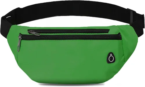 Miniatura 21 de Riñonera cruzada para mujeres y hombres, riñonera deportiva resistente al agua, bolsa de cinturón para viajes, senderismo, correr