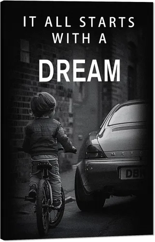 Miniatura 41 de Mindset is Everything - Lienzo motivacional para la oficina, arte de pared con citas inspiradoras de emprendedor, impresión de póster para sala