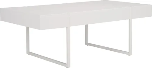 Miniatura 9 de SAFAVIEH Home Collection - Mesa de centro rectangular moderna Tristan con parte superior de madera negra y base de metal negro, mesa minimalista