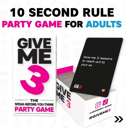 Miniatura 3 de SAVANA GIVE ME 3 - Juegos de fiesta para adultos de ritmo rápido e hilarantes con regla de 10 segundos 2+ jugadores Juego de cartas para adultos