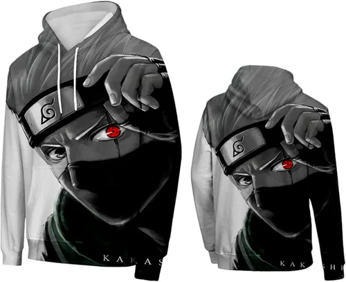 Miniatura 3 de Men's Hoodie Japanese Anime Print Unisex Pullover Streetwear Fashion Long Sleeve Sweatshirt Tops