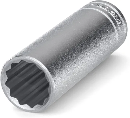 Miniatura 9 de Teng Tools 15MM 1/2 pulgada Drive 12 puntos métrico profundo cromo vanadio Socket Herramienta mecánica Herramienta de mano - M120615-C
