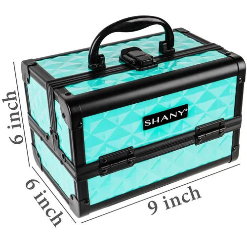 Miniatura 6 de SHANY Caja de maquillaje elegante, caja de cosméticos, estuche de maquillaje portátil, organizador de cosméticos de belleza, almacenamiento de joyas