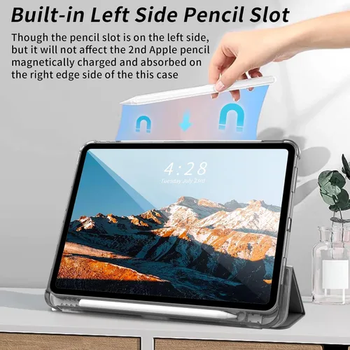 Miniatura 5 de Kenke - Funda para iPad Pro de 11 pulgadas 4ª/3ª/2ª/1ª generación 2022/2021/2020/2018 con soporte para carga de segundo lápiz con soporte