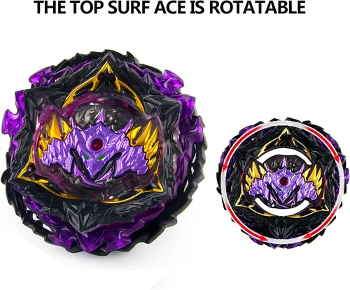 Miniatura 3 de Gyro Battling Tops Burst SuperKing, Lanzador de Giroscopio y Empuñadura Juego de Batalla Set Giro Derecho Sistema de Capas DB Conjunto de Juguetes