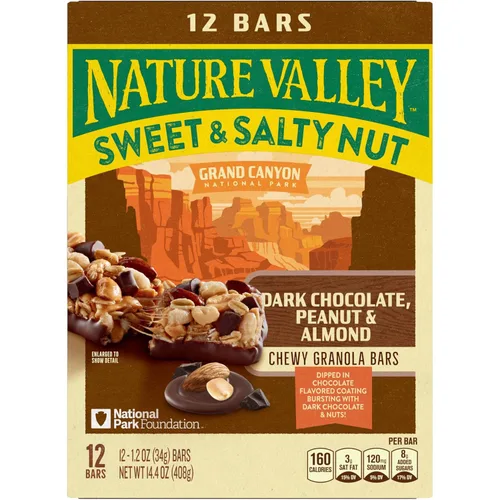 Miniatura 3 de Nature Valley Barras de granola, chocolate oscuro y almendra, 12 unidades, 14.4 onzas