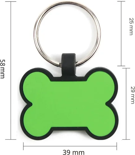 Miniatura 5 de Etiquetas para perros personalizadas para mascotas, etiqueta de silicona para perro, etiquetas de nombre para perro, etiquetas de perro Rosa
