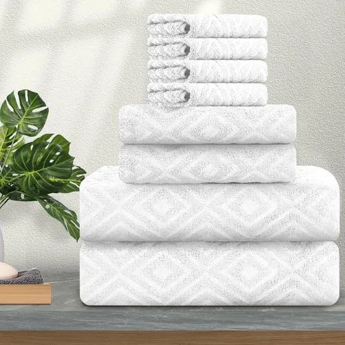 Miniatura 19 de Ferdilan - Juego de 4 toallas de baño grandes de 35 x 70 pulgadas, 600 GSM, ultra suaves y absorbentes, para silla de baño, color negro, toallas