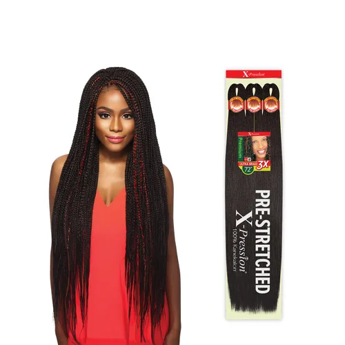 Miniatura 2 de Outre Braids X-Pression Kanekalon 3X preestirada ultra trenza de 72 pulgadas (1 paquete, 1)