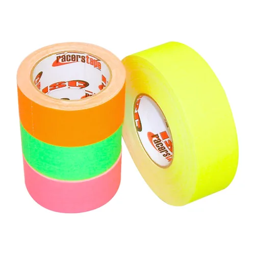 Miniatura 3 de ISC Racers Tape NEON DULL-FINISH/YEL210 ISC Cinta de corredor con acabado mate neón de 2" x 30 pies, amarillo fluorescente