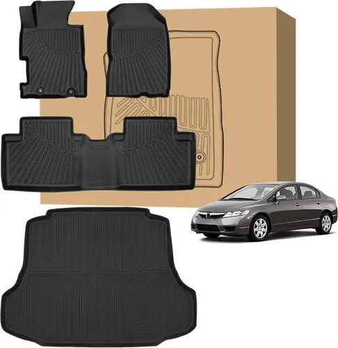 Miniatura 10 de Tapetes de suelo Peleus para Mercedes-Benz Sprinter 2500/3500 2025-2019, solo para furgoneta de carga, forros personalizados de goma TPE para todo