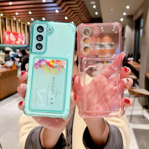 Miniatura 15 de Tuokiou Funda para Samsung Galaxy A14 5G, Fundas Protectoras Transparentes con Ranura para Tarjetas, Funda Cartera de TPU Suave Ajustada Resistente