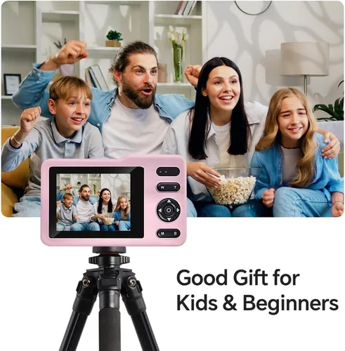 Miniatura 6 de Cámara digital, cámara simulada para niños con tarjeta de 64 GB FHD1080P 16x Zoom anti vibración, exquisita compacta y portátil para niños, niñas