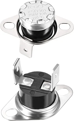 Miniatura 24 de uxcell KSD301 Termostato 104.0 °F/104°F 10A N.C Ajustar interruptor de temperatura de disco rápido para microondas, horno, cafetera 2 piezas