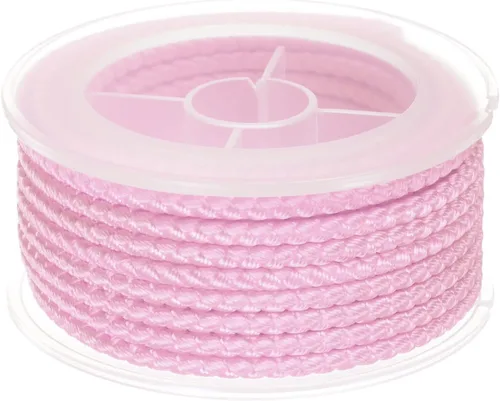 Miniatura 34 de HARFINGTON Cordón de hilo de nailon para cuentas de 0.063 in, cuerda de nailon trenzado extrafuerte para manualidades, pulseras, joyería, Negro