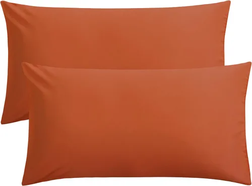 Miniatura 27 de FLXXIE Juego de 2 fundas de almohada de microfibra tamaño Queen, fundas de almohada suaves con cierre de sobre, fundas de almohada resistentes a