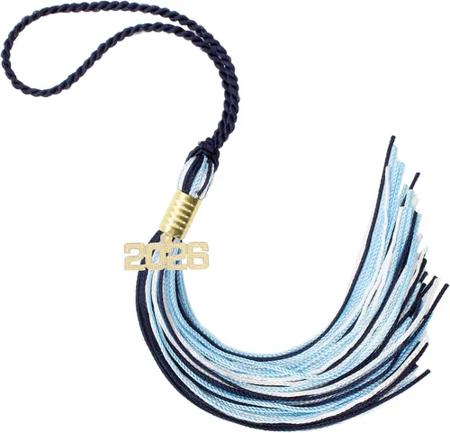 Miniatura 516 de Borla de graduación Aqua 2022, todos los colores escolares disponibles, fabricada en Estados Unidos