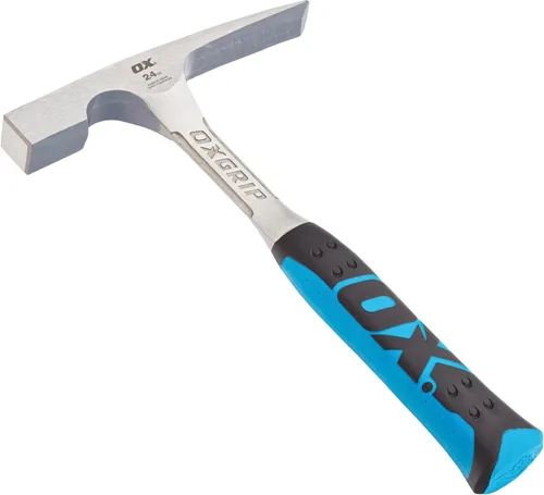 Miniatura 4 de Ox Tools P083428 - Martillo de enmarcado de 794 g, cara fresada, mango largo reductor de impactos, gancho recto para sacar clavos, agarre