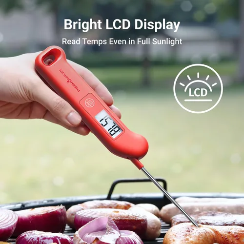 Miniatura 4 de Termómetro profesional de carne digital, precisión certificada NIST de ± 0.5 ℉, termómetro de lectura instantánea para cocinar a la parrilla