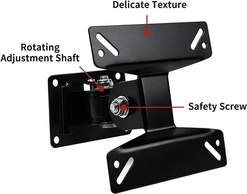Miniatura 4 de Soporte de pared para monitor de TV con articulación giratoria para la mayoría de televisores de pantallas planas LED LCD de 14 a 24 pulgadas, VESA