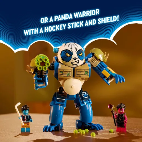 Miniatura 5 de LEGO DREAMZzz Logan El Panda Poderoso, juguete de animal con 2 minifiguras incluidas, juego de animales reconstruible, regalo creativo para niños a