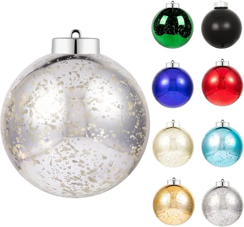 Miniatura 30 de XmasExp - Juego de 24 adornos de bola de Navidad mini irrompibles, adornos para árbol de Navidad, bolas de árbol de Navidad de 30 mm/1.18 pulgadas