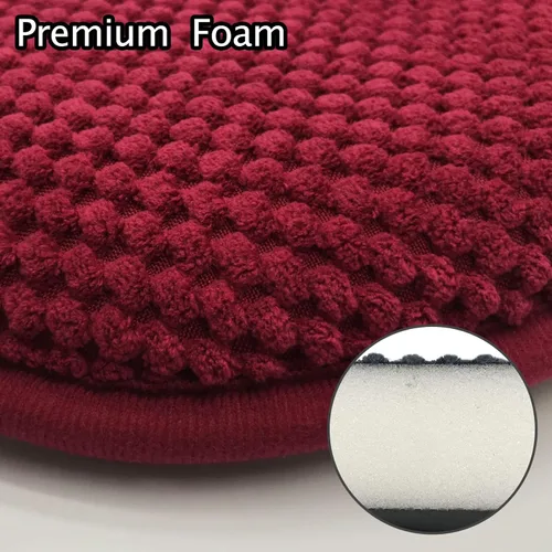 Miniatura 3 de Cojines para Sillas de Cocina Vino Rojo Antideslizantes de Espuma para Oficina, Cojines para Asientos Lavables, Almohadillas Gruesas y Suaves, Rojo
