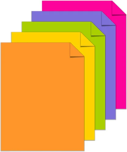 Miniatura 2 de Astrobrights® Cartulinas de Color, Surtido Feliz, Tamaño Carta (8.5" x 11"), 65 lb, Paquete de 250 Happy