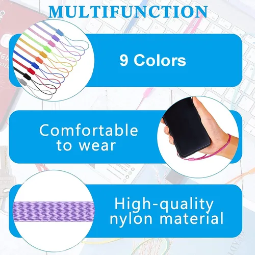 Miniatura 5 de Obturador remoto para teléfonos inteligentes y tabletas (paquete de 9 colores), AOQIYUE - Control remoto inalámbrico para cámara compatible