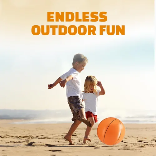 Miniatura 5 de Pelotas de baloncesto inflables (paquete de 12) pelotas de playa de 16 pulgadas para piscina, juguetes de playa y regalos de fiesta de baloncesto