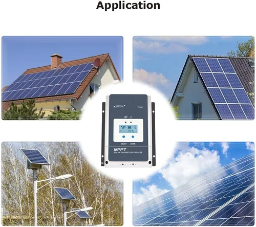 Miniatura 8 de EPEVER Controlador de carga solar MPPT 50A 12/24/36/48VDC Identificación automática del voltaje del sistema con medidor remoto MT52 y sensor
