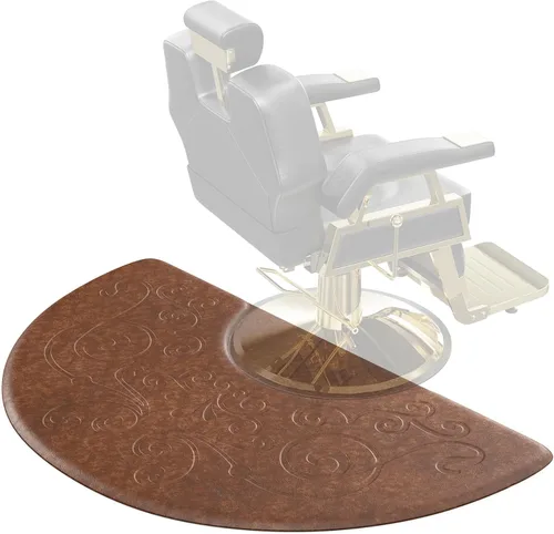 Miniatura 9 de OmySalon Tapete antifatiga de salón de 5/8 pulgadas de grosor para peluquero de pie, 3 x 5 pies, tapete de peluquero mate debajo de la silla